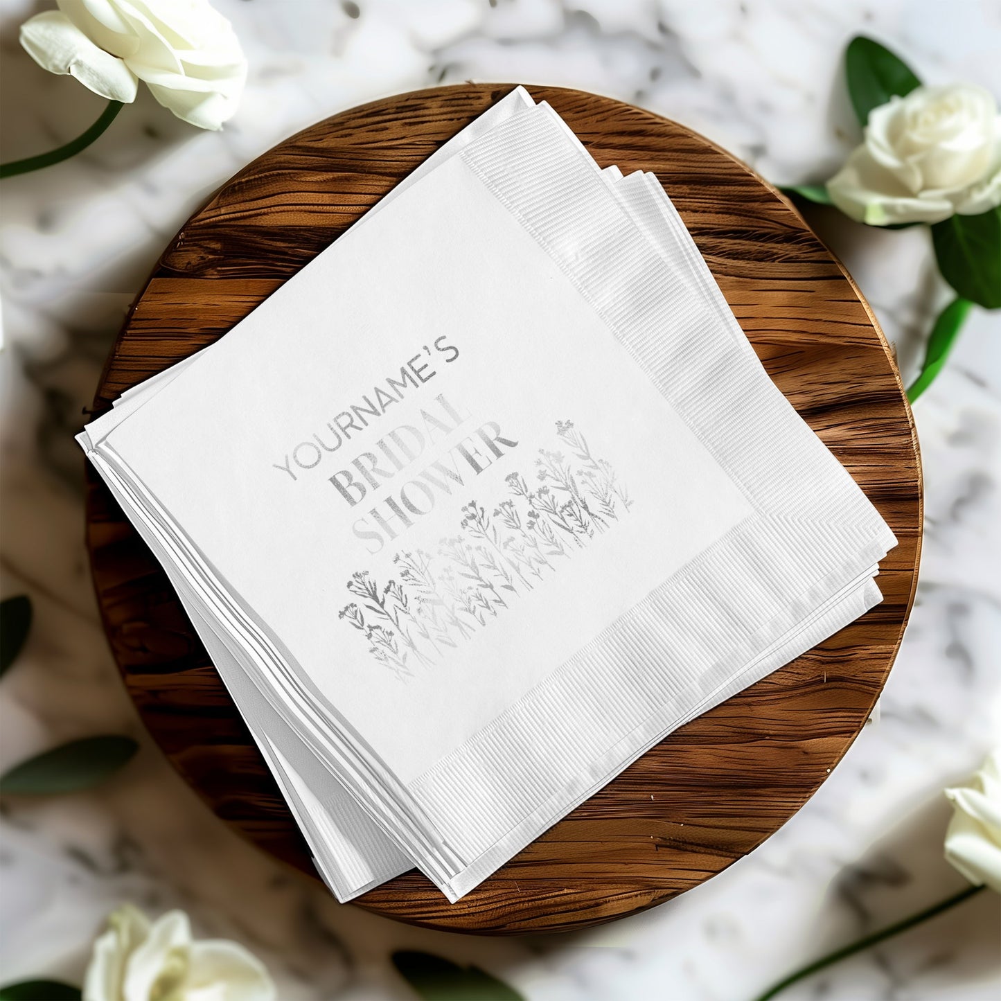Custom Printed Bridal Shower Napkins product type