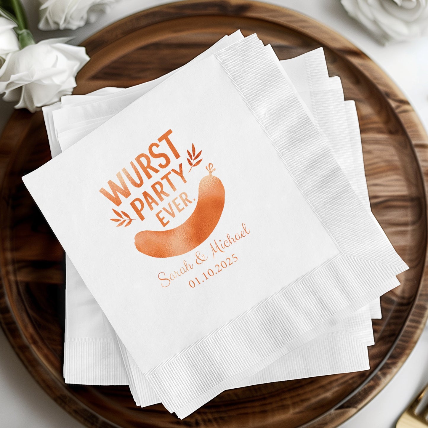 Wurst Party Ever Personalized Napkins product type
