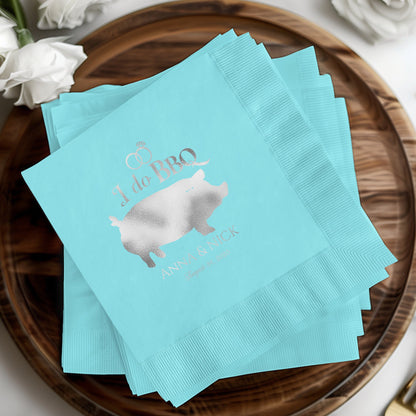 I Do BBQ Custom Wedding Event Napkins product type