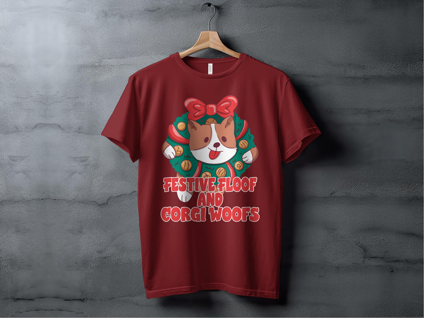 Festive Floof and Corgi Woofs Graphic Tee product