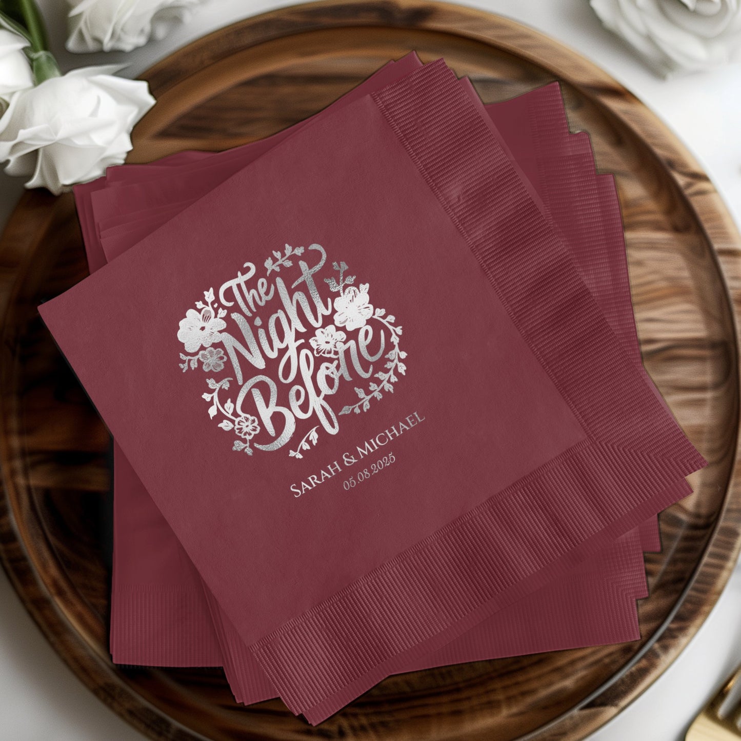 The Night Before Design Personalized Napkins product type