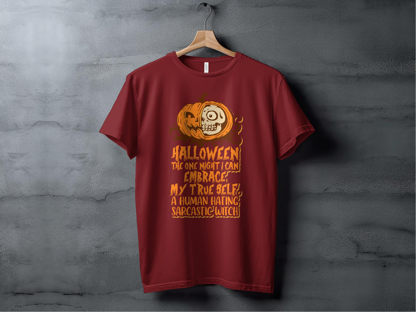 Halloween Human Hating Sarcastic Witch T-shirt product type
