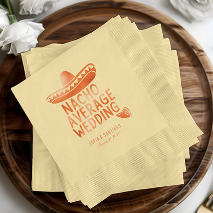 Nacho Average Wedding Custom Printed Napkin product
