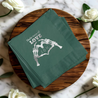 Skeletons of Love Custom Printed Napkins product