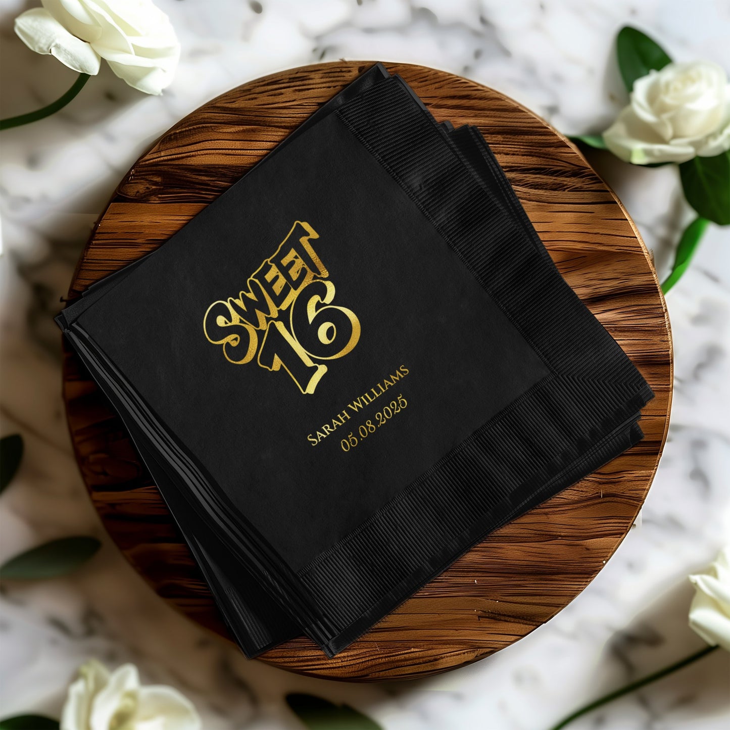 Sweet 16 Personalized Party Napkin Product