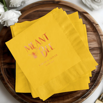Meant To Bee Personalized Wedding Napkin product