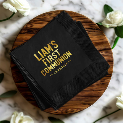 Personalized First Communion Napkins Party product