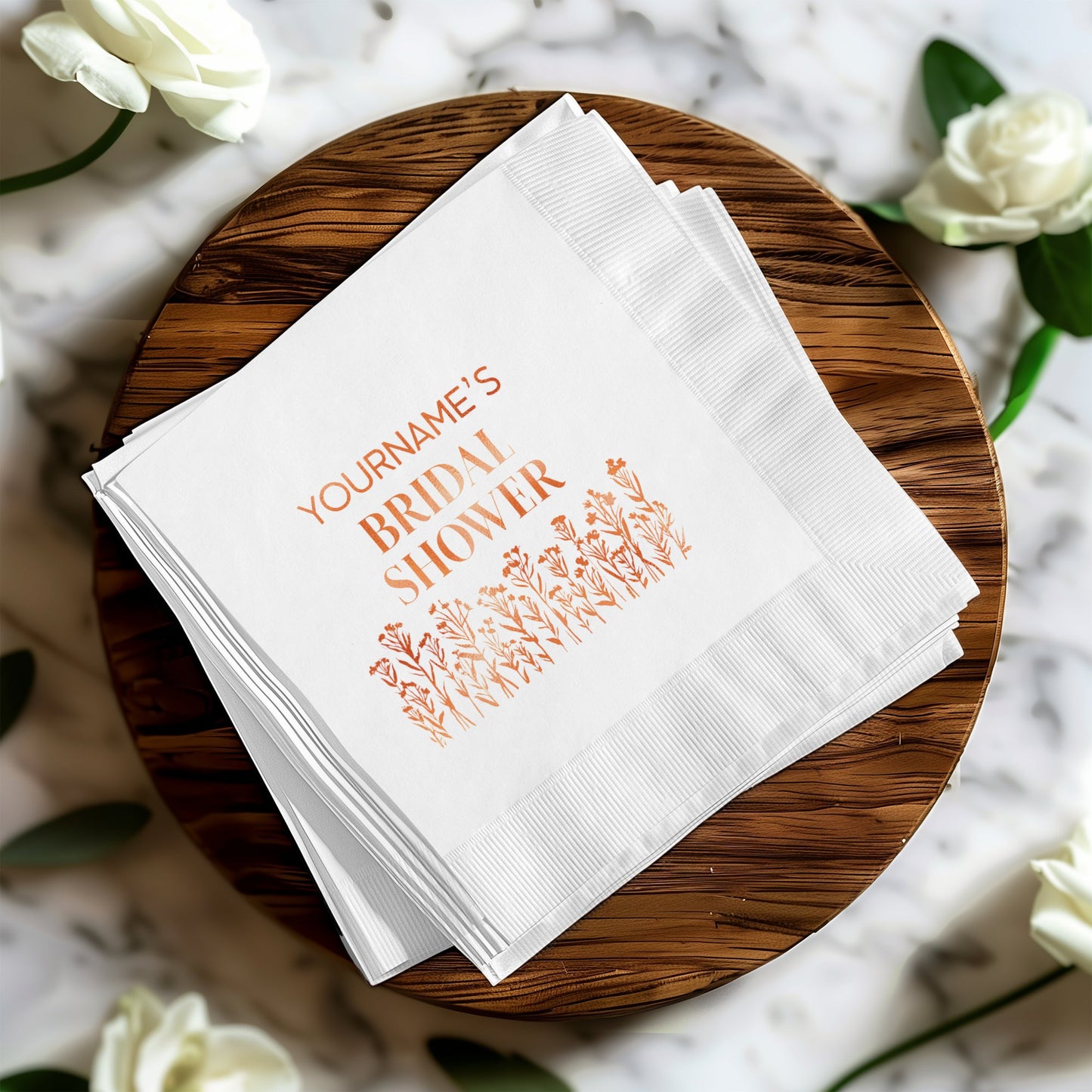 Custom Personalized Bridal Shower Napkins product