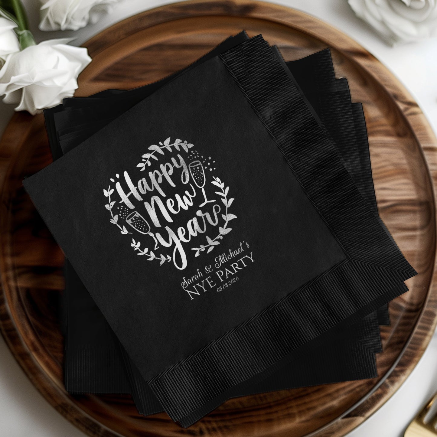 Custom Happy New Year NYE Party Napkin product type