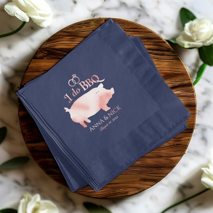 I Do BBQ Wedding Favor Custom Napkins product