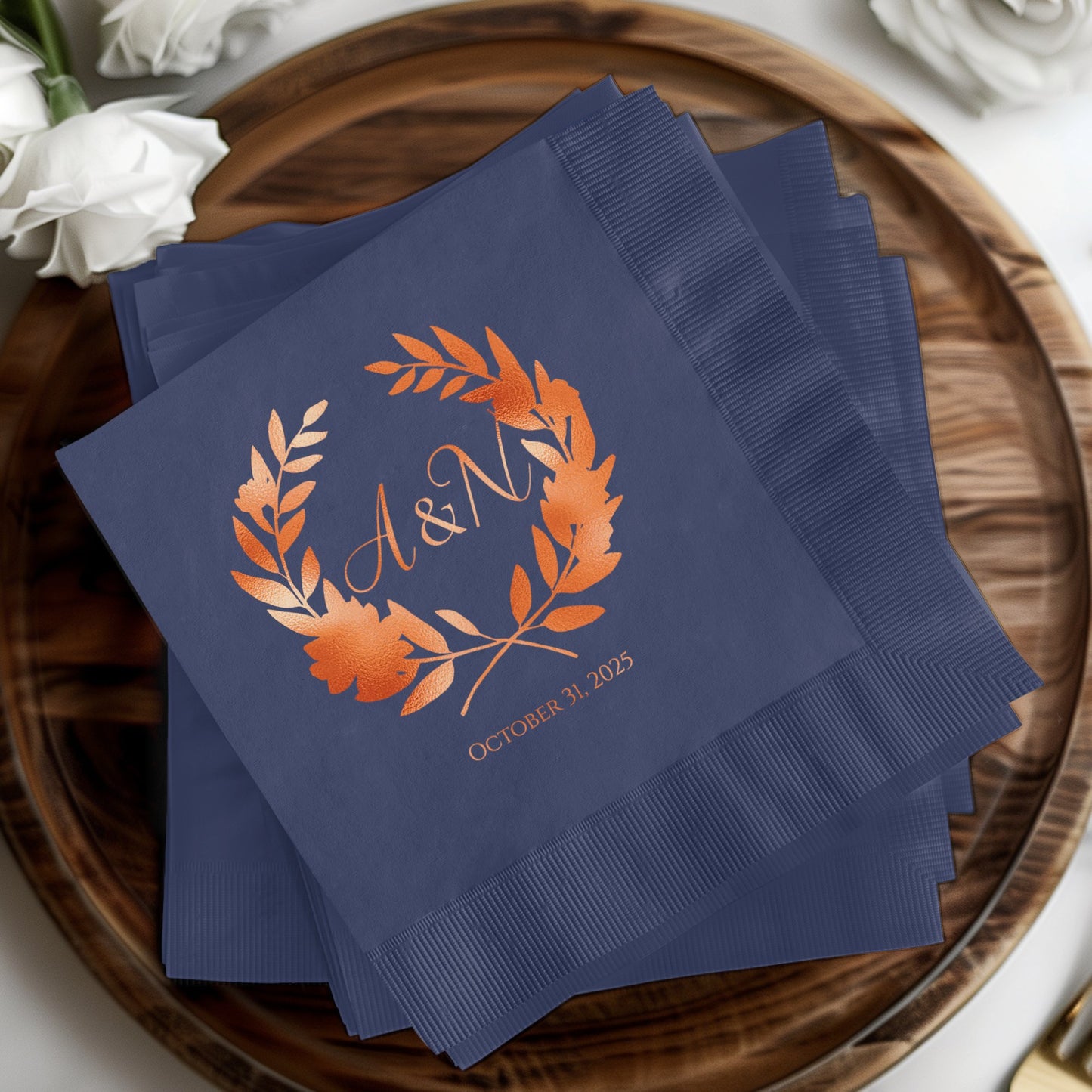 Custom Elegant Party Napkins with Personalized Design product