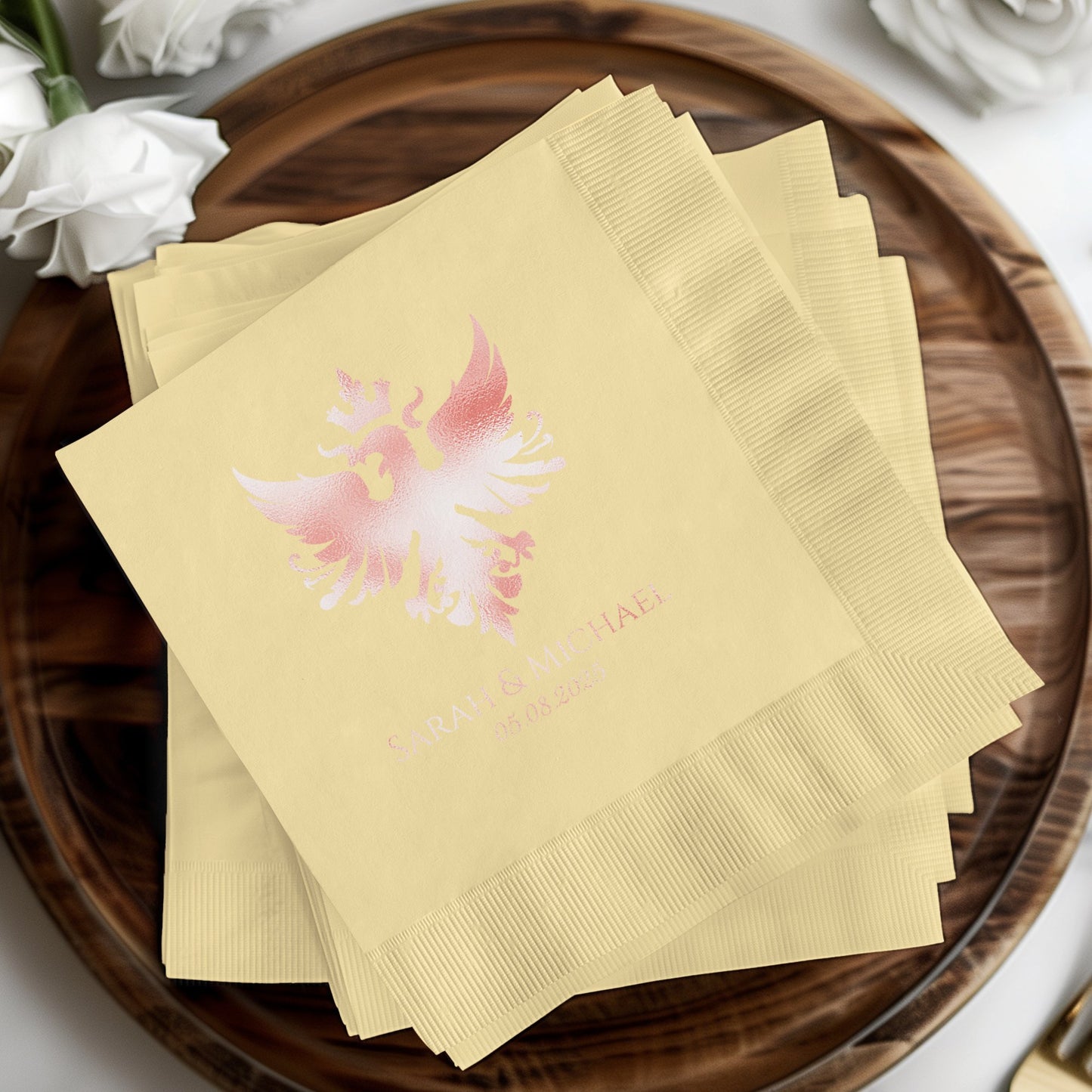 Elegant Customized Wedding Napkins product