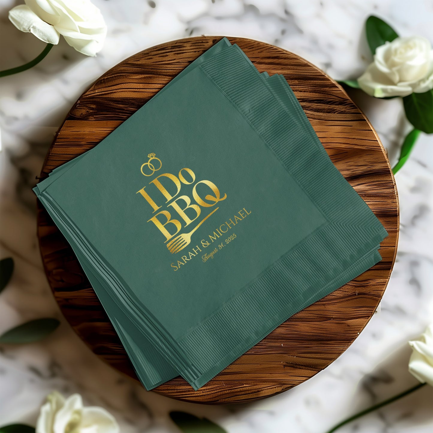 Personalized I Do BBQ Wedding Napkins product