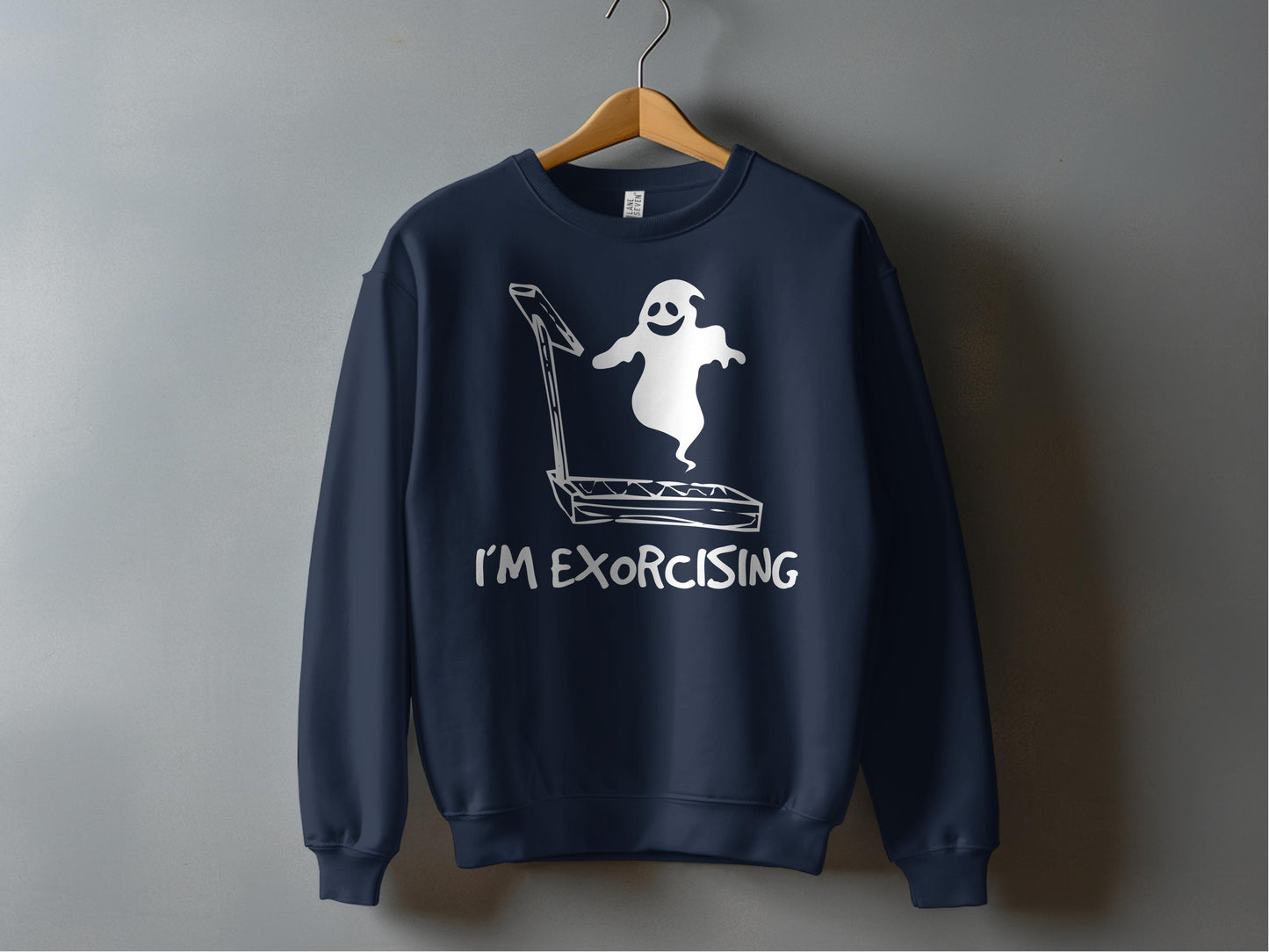 I'm Exorcising Ghost on Treadmill Sweatshirt product