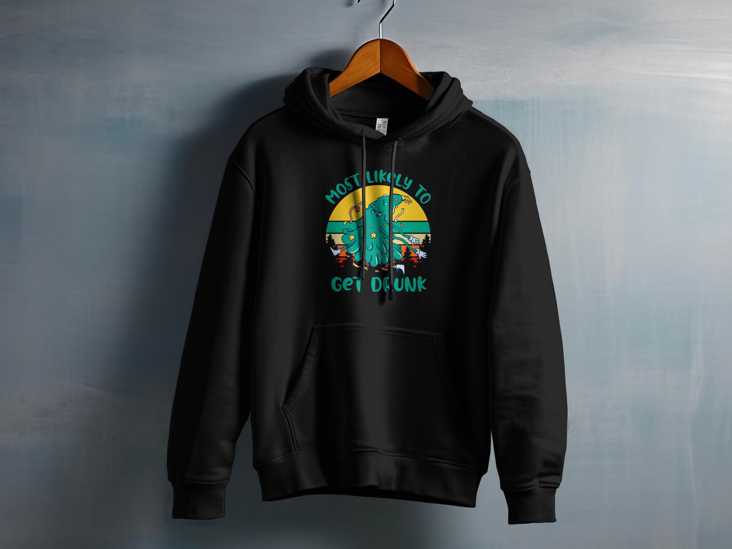 Most Likely To Get Drunk Graphic Hoodie product