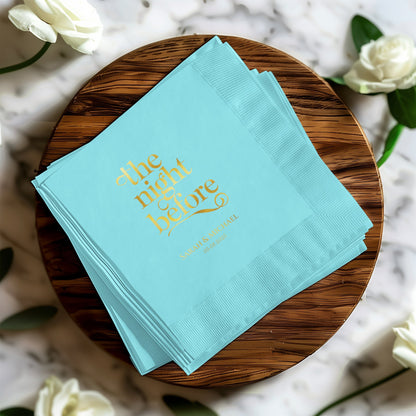 The night before personalized napkin product