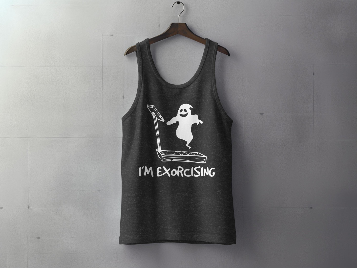 I'm Exercising Ghost Tank Top Funny Halloween product type