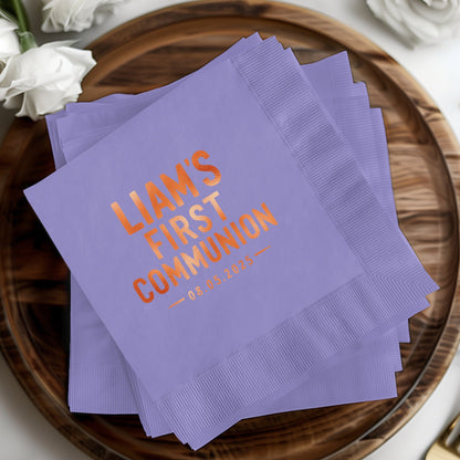 Liam's First Communion Napkin Party Supply product type