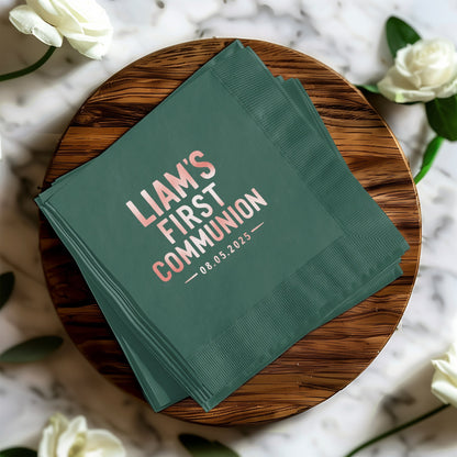 Liam's First Communion Personalized Napkins product
