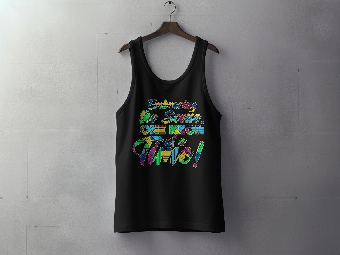 Embracing the Serene One Breath at a Time tank top product type