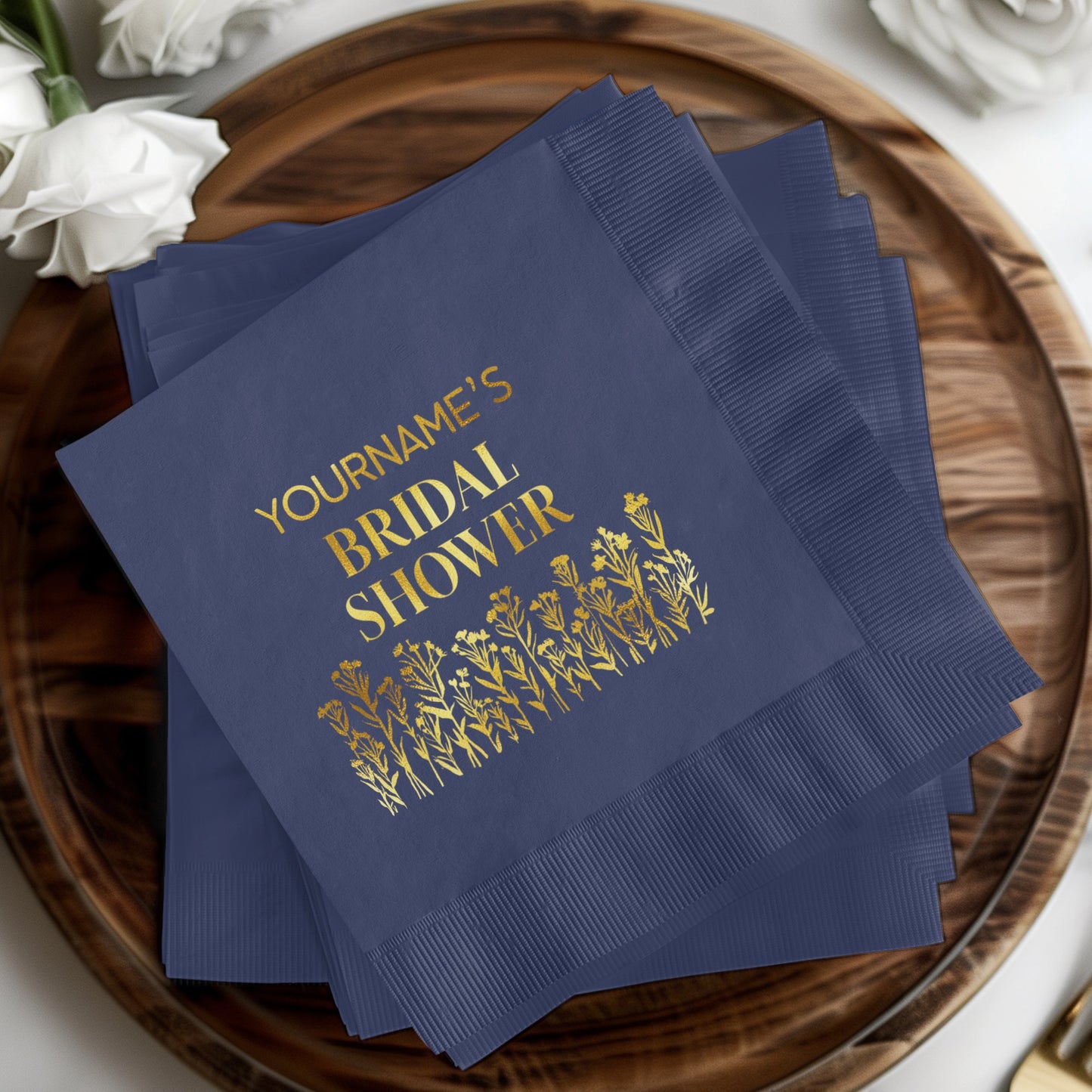 Elegant Custom Bridal Shower Napkins product