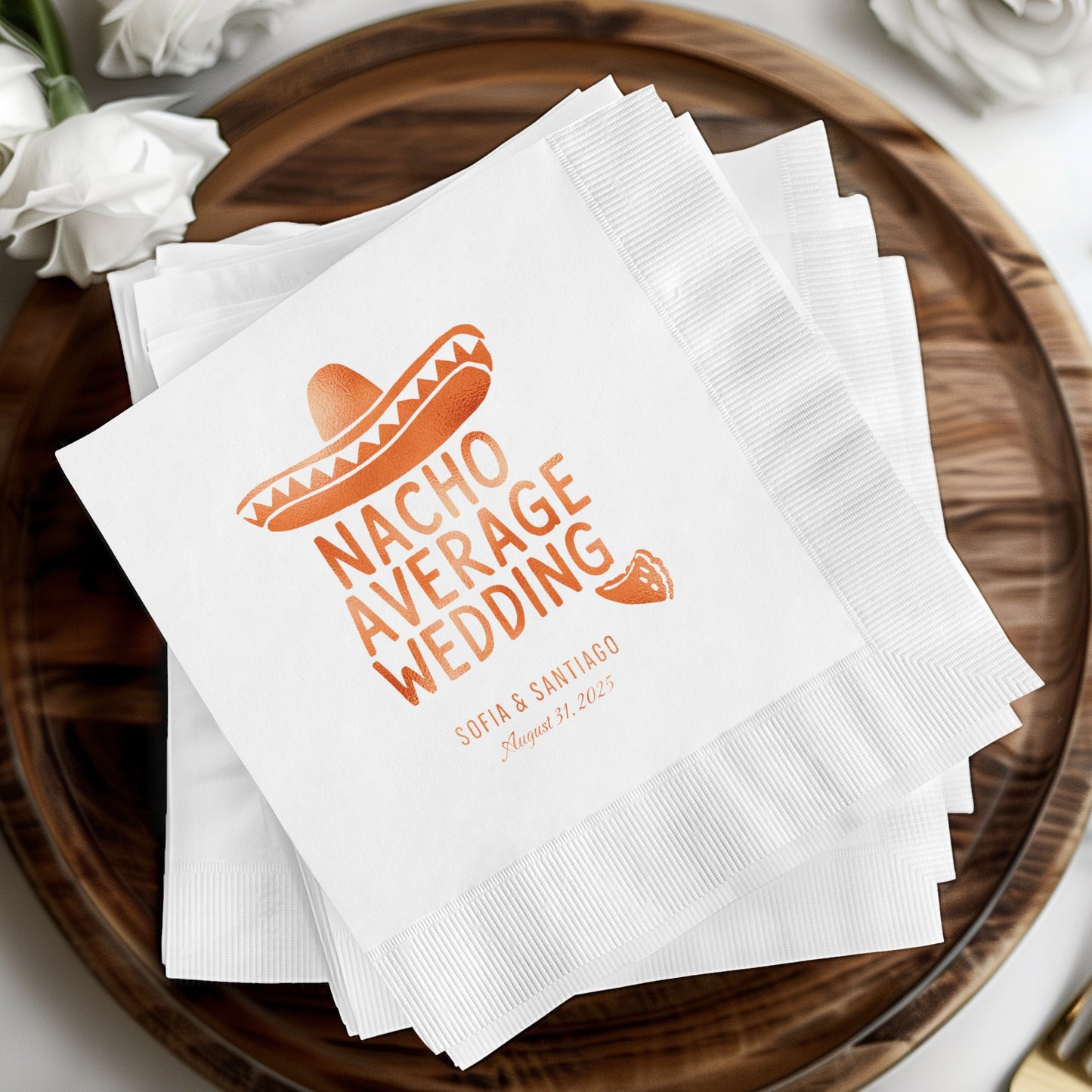 Nacho Average Wedding Personalized Napkins product