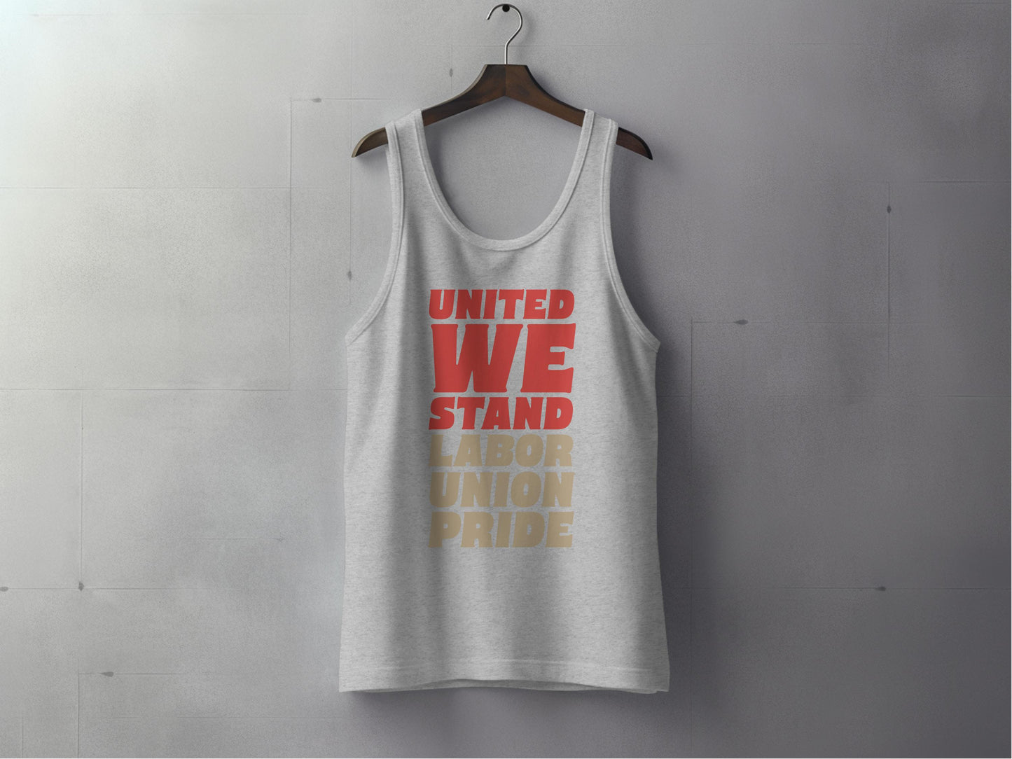 United We Stand Labor Union Pride tank top product type