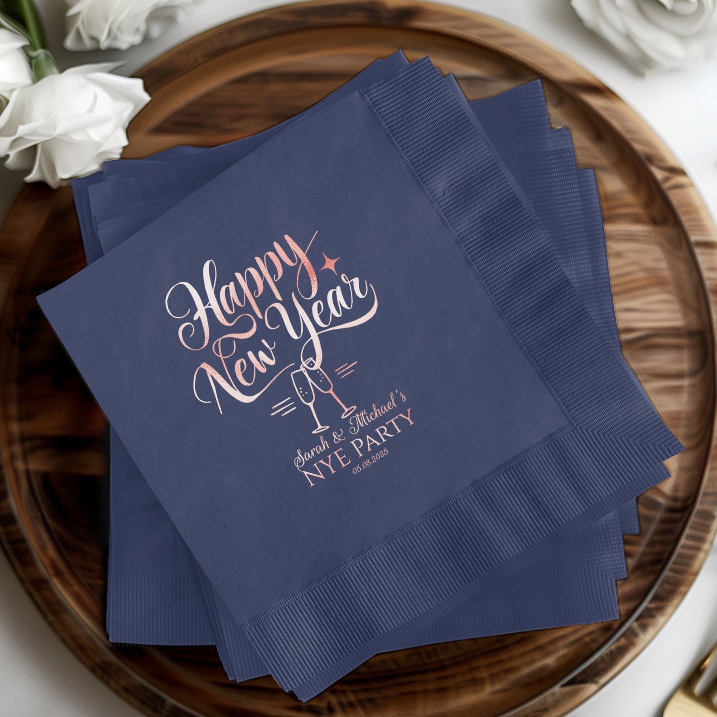 Happy New Year Personalized Party Napkin product type