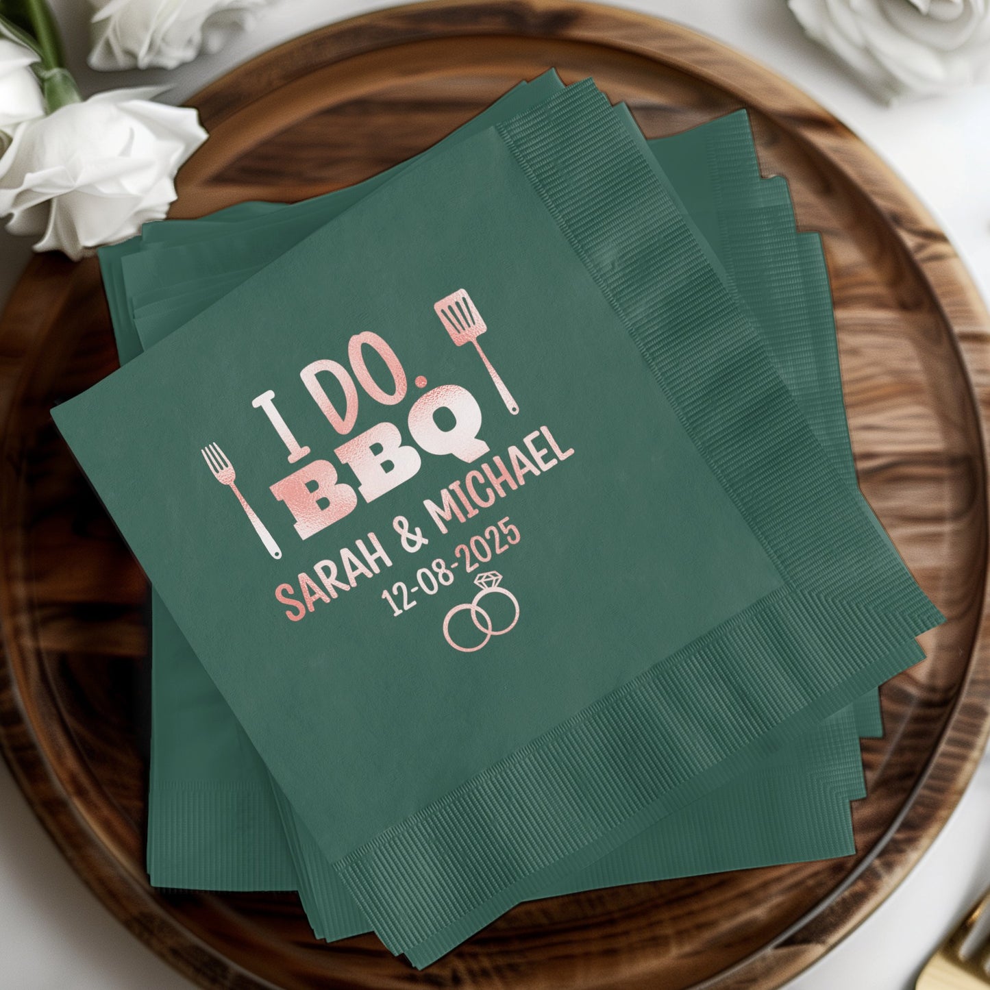 Personalized I Do BBQ Wedding Napkins product type