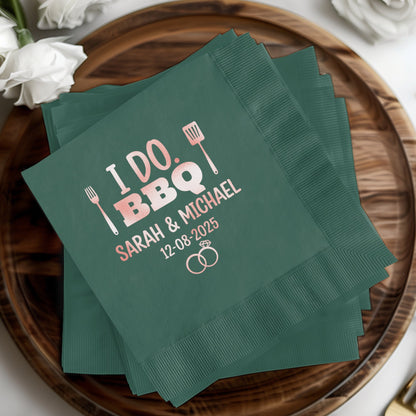 Personalized I Do BBQ Wedding Napkins product type
