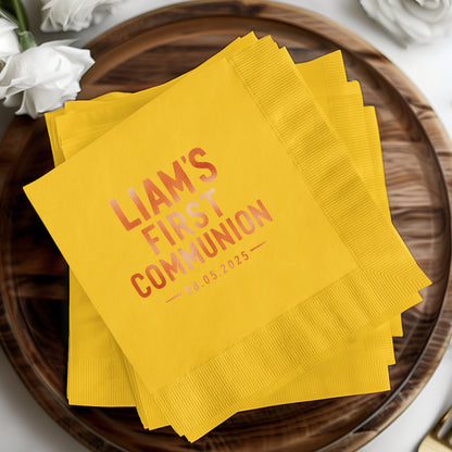 Personalized First Communion Party Napkins product type