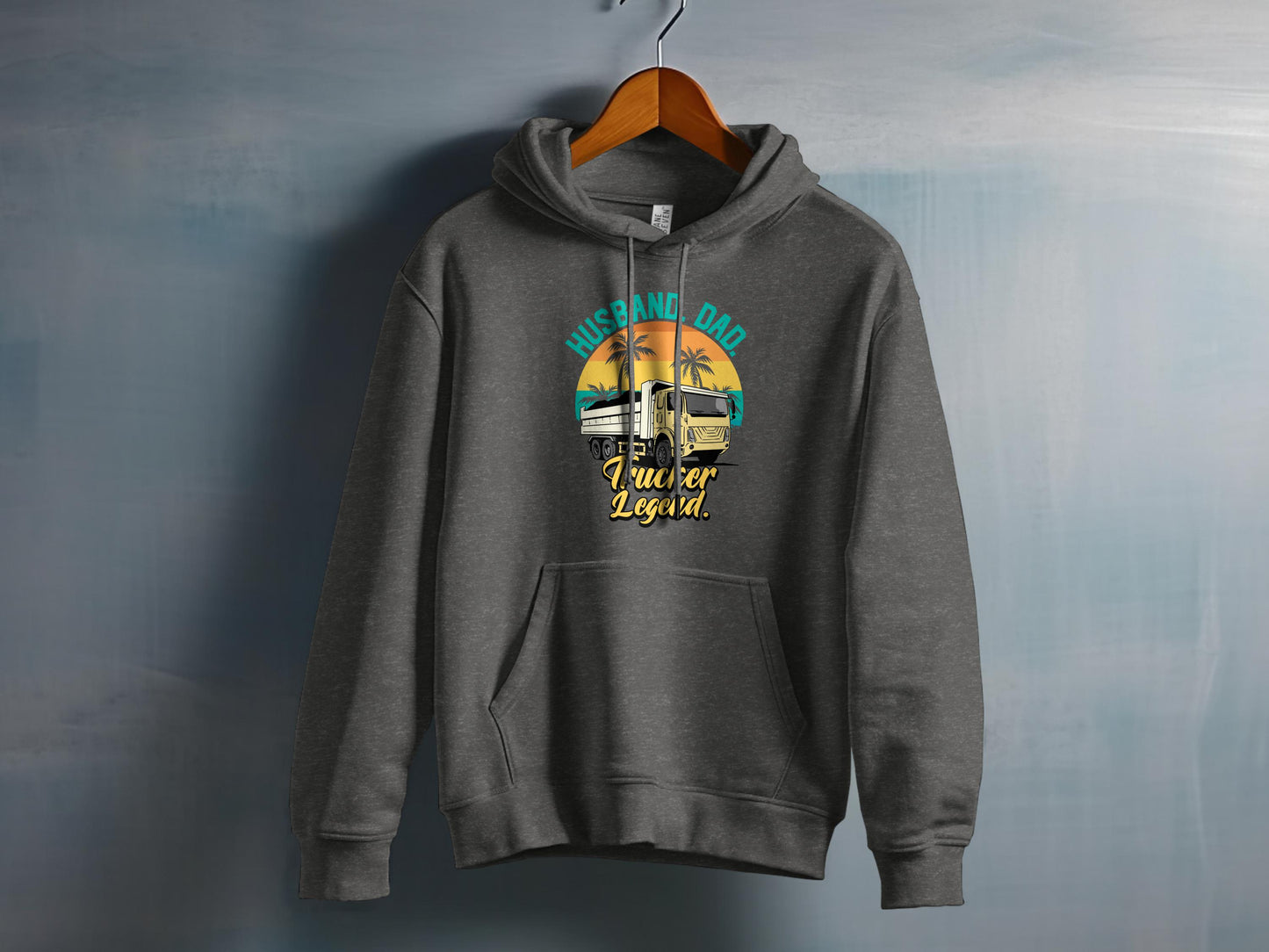 Husband Dad Trucker Legend Hoodie product type