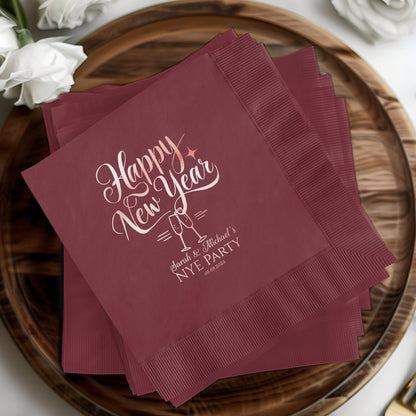 Happy New Year NYE Party Beverage Napkins product