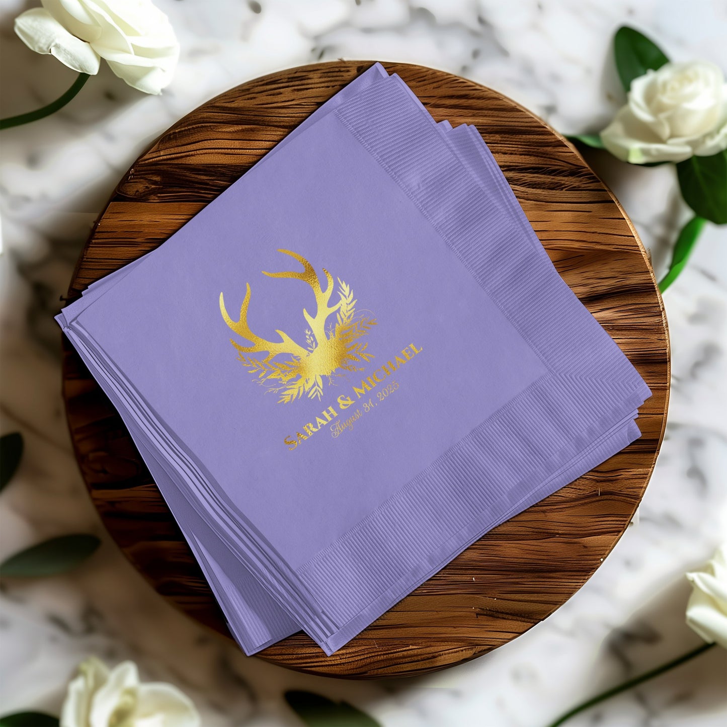 Personalized Wedding Napkins Elegant Event Product