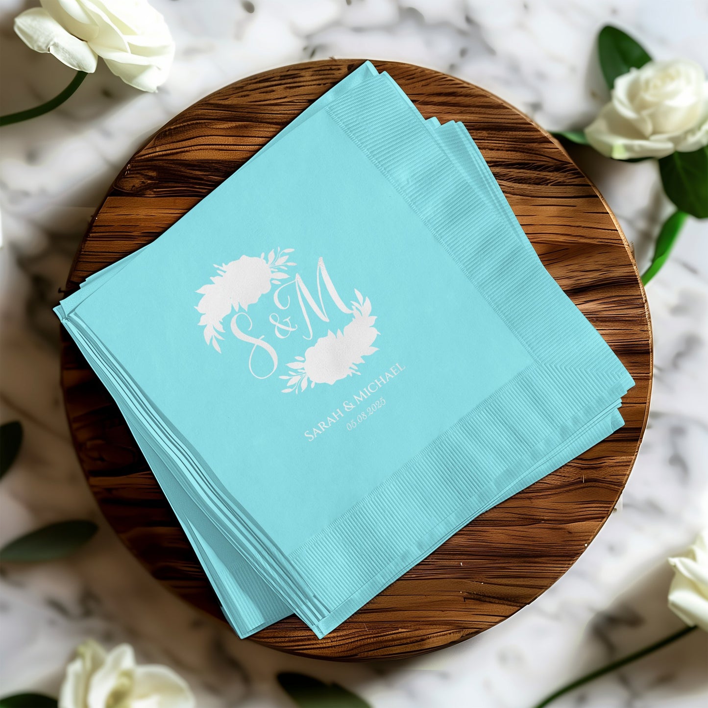 Personalized Wedding Initials Napkins product type