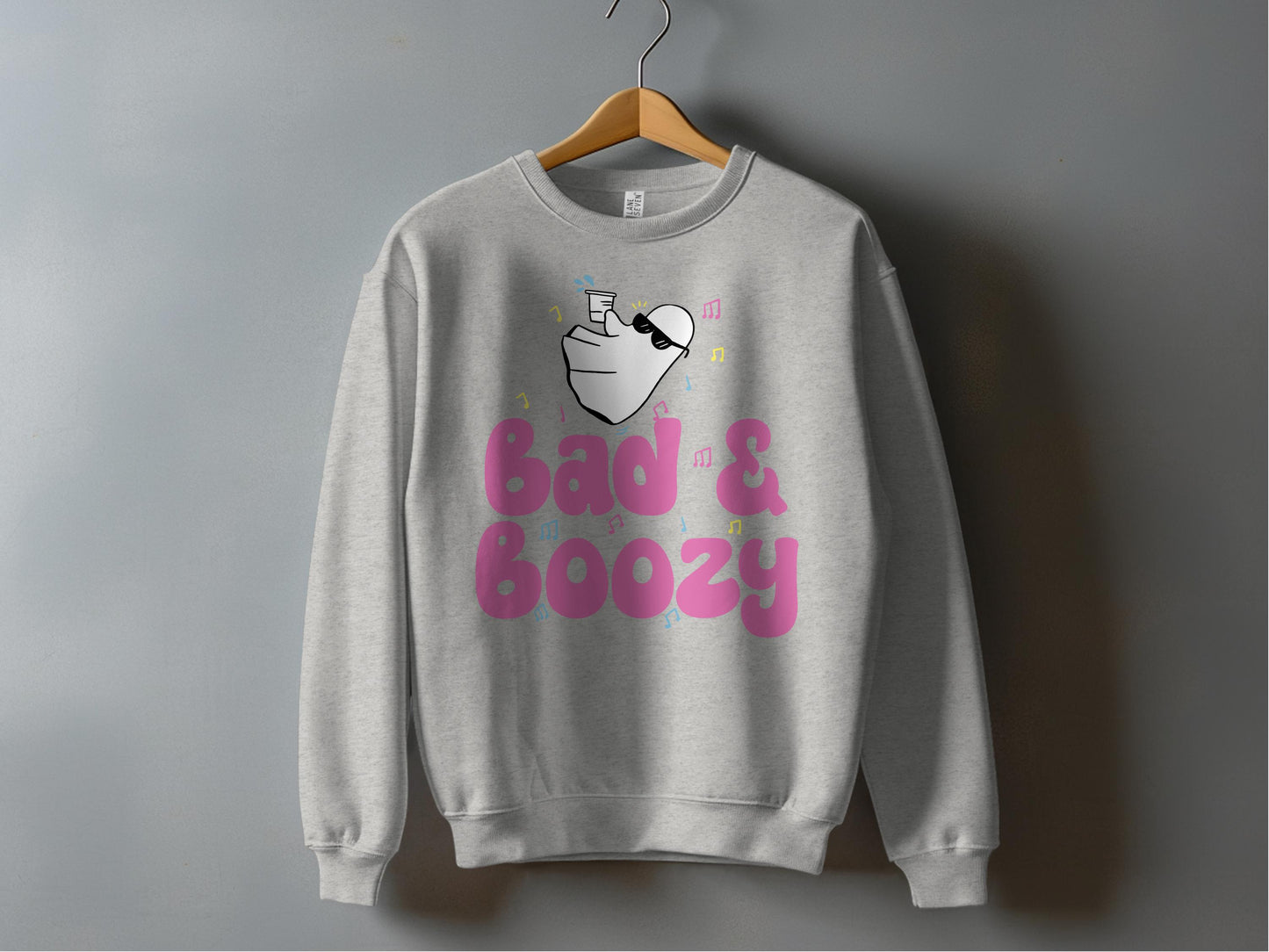 Bad and Boozy Graphic Unisex Sweatshirt product type