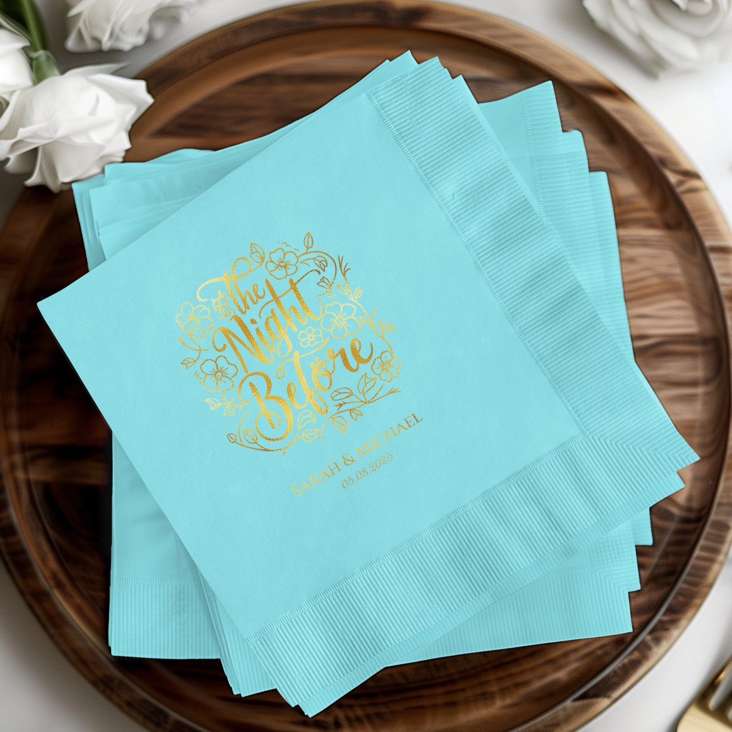 Elegant The Night Before Wedding Napkin Product