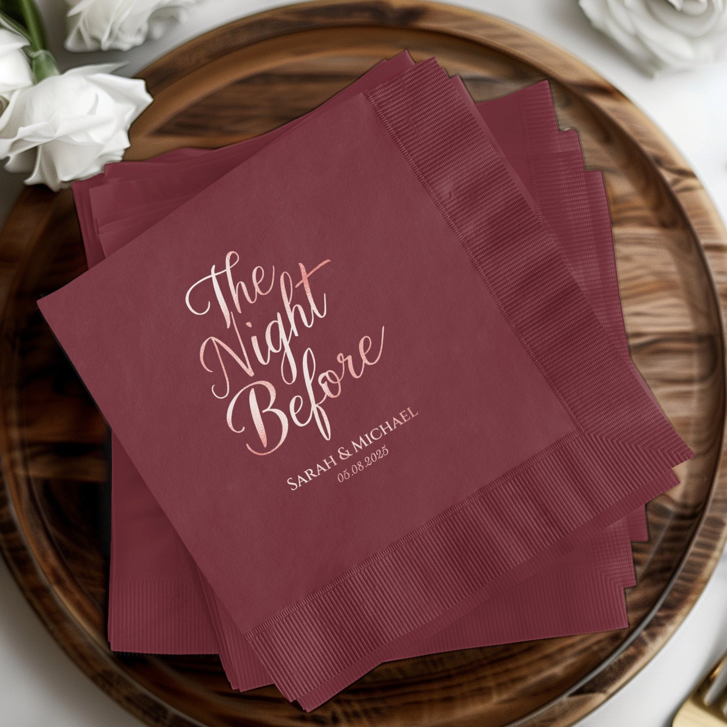The Night Before Personalized Napkins product