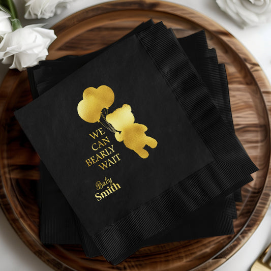 Baby Bear Party Napkin We Can Bearly Wait Product Type