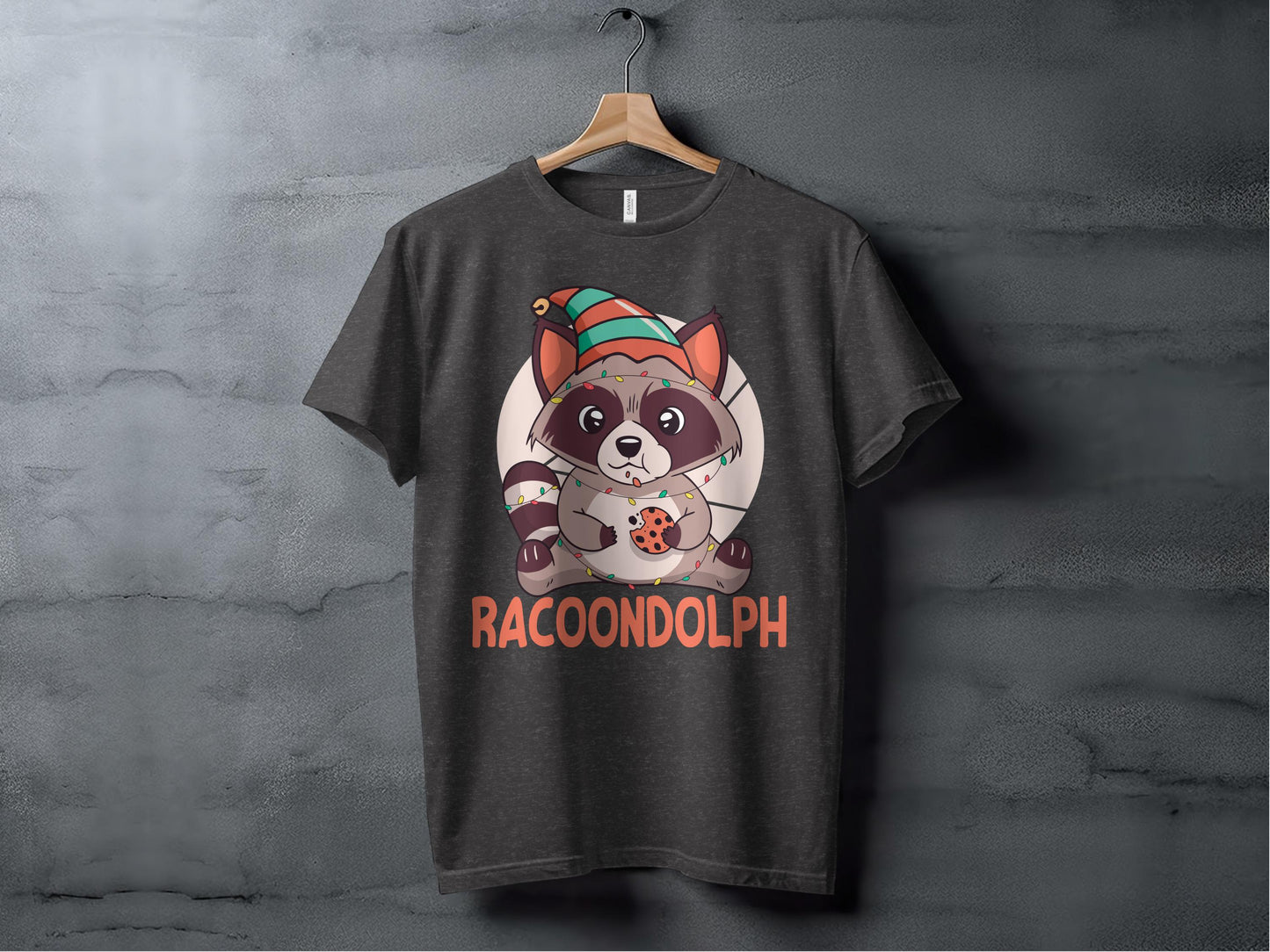 Adorable Raccoondolph Christmas Themed T-shirt product