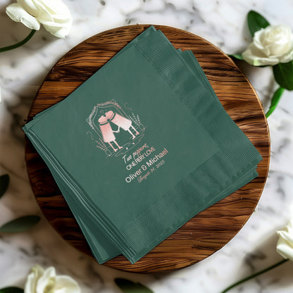 Personalized Elegant Wedding Napkins product