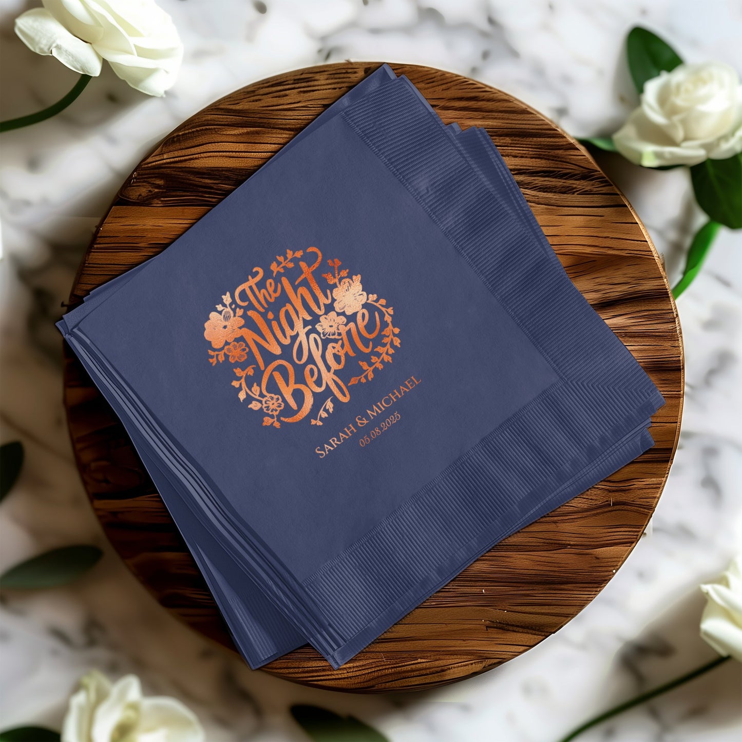 The Night Before Personalized Wedding Napkins product
