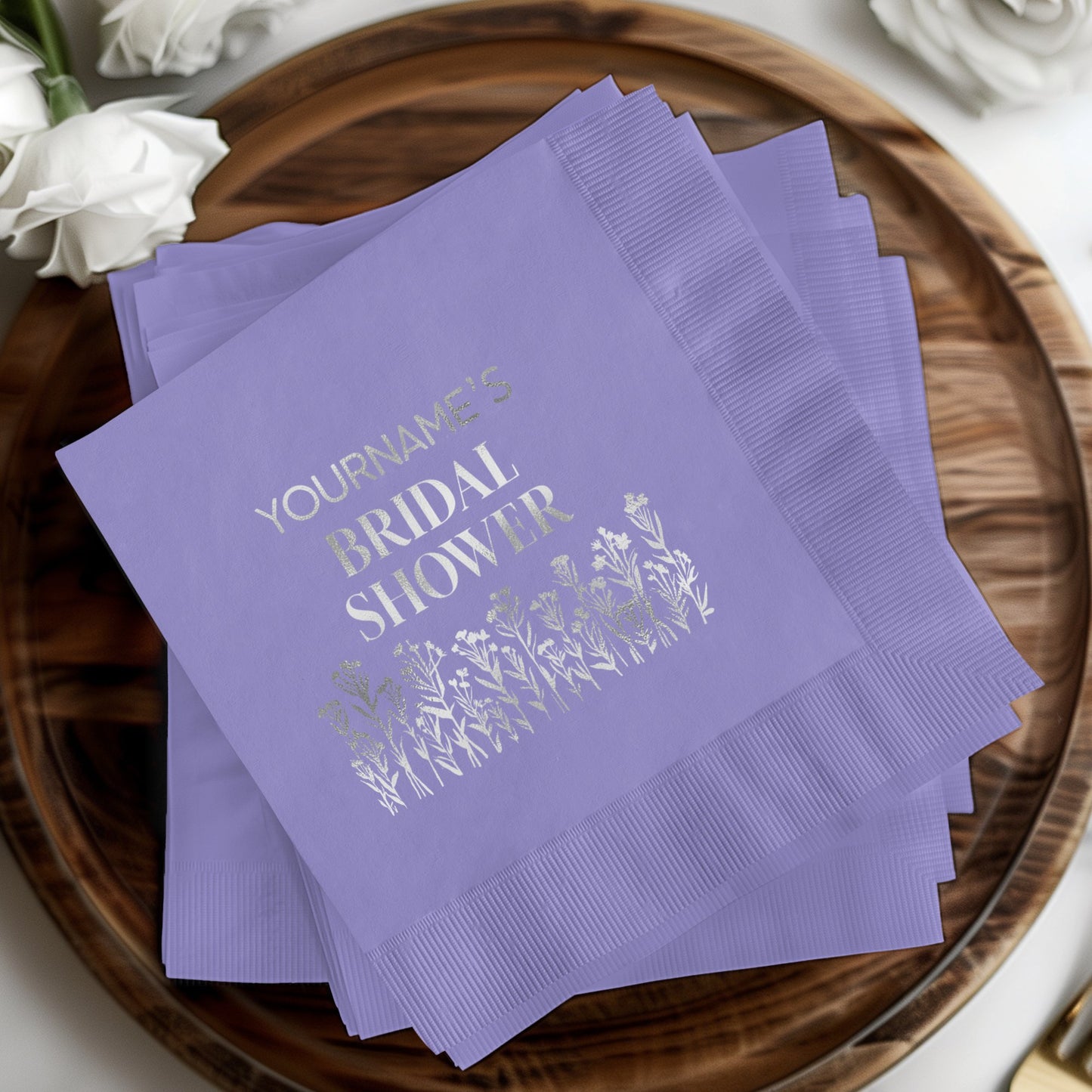 Personalized Bridal Shower Napkin product type