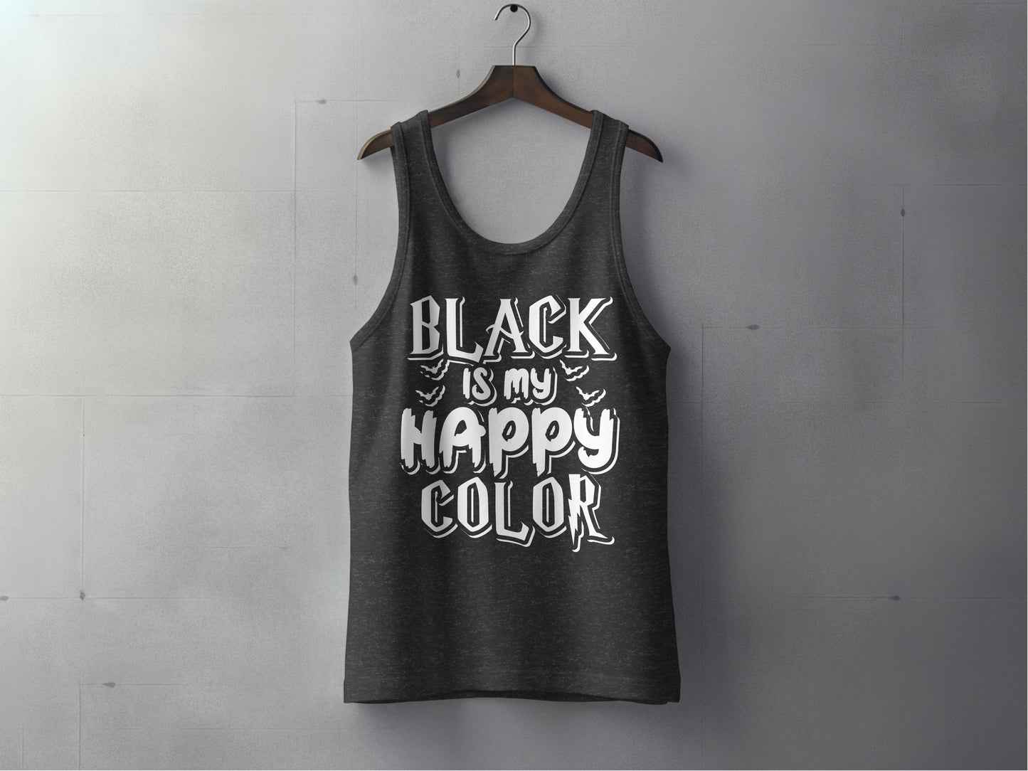 Black Is My Happy Color Tank Top product type