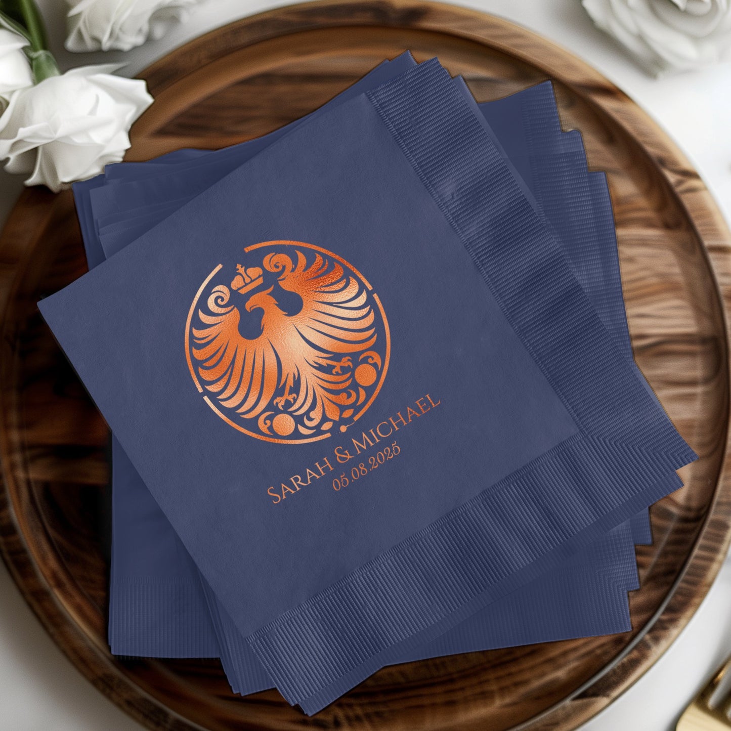 Sarah Michael Wedding Custom Napkin product