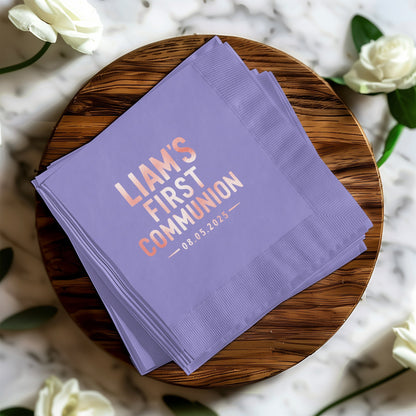 Liam's First Communion 08.05.2025 napkin product