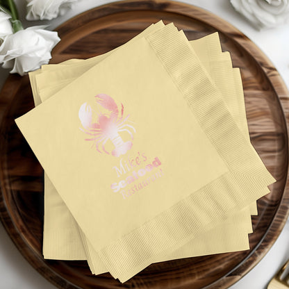 Elegant Customized Seafood Restaurant Napkin product type