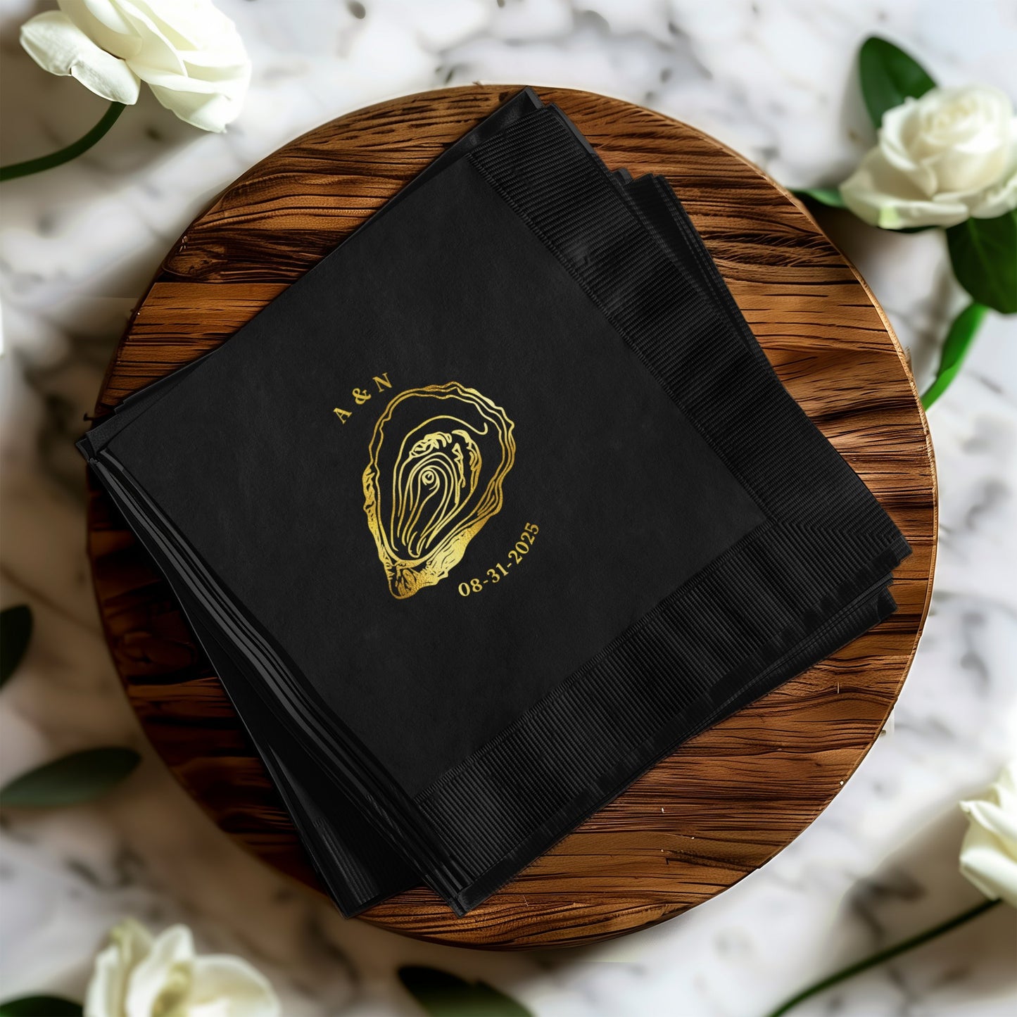 Custom Oyster Design Personalized Napkin product