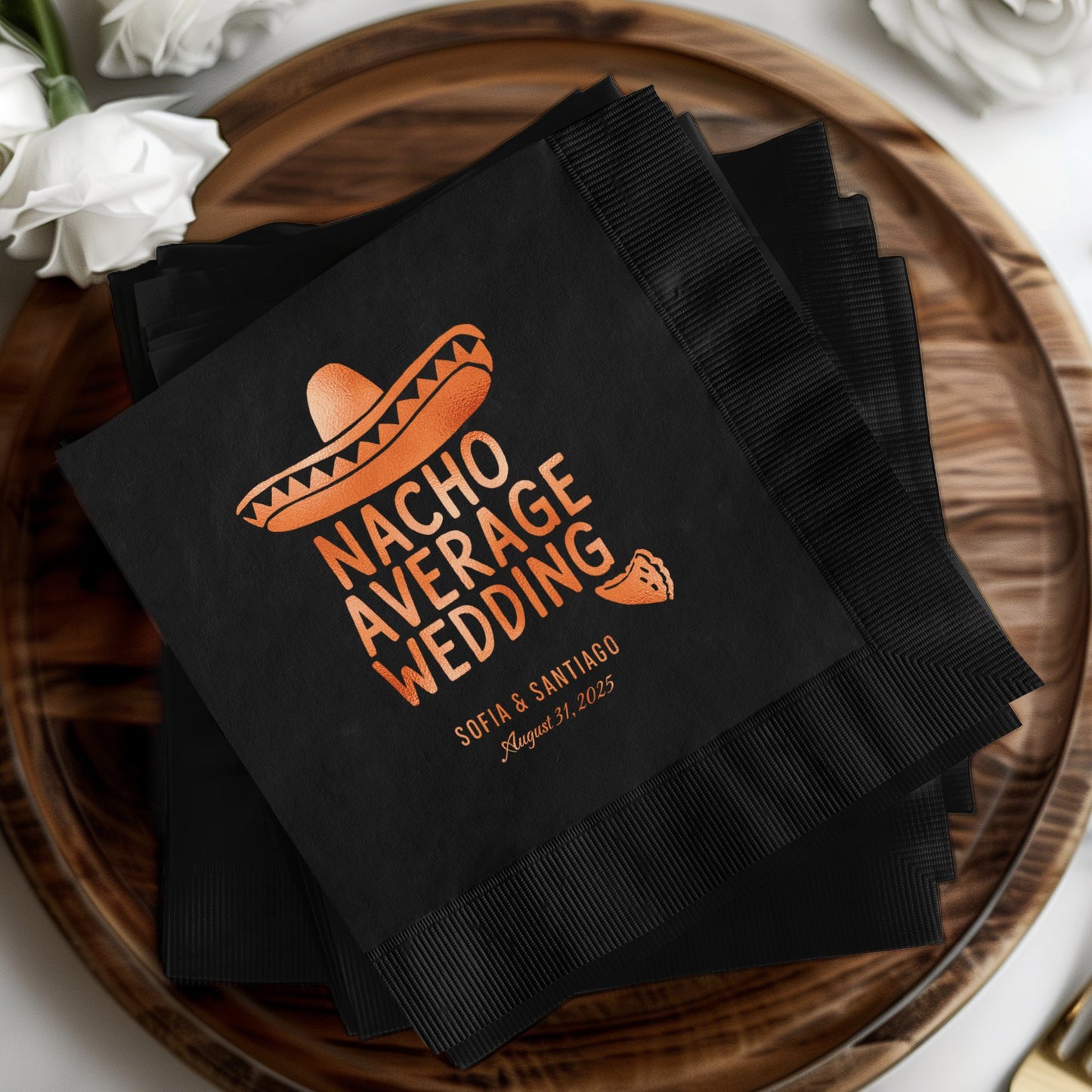Nacho Average Wedding Custom Napkin product