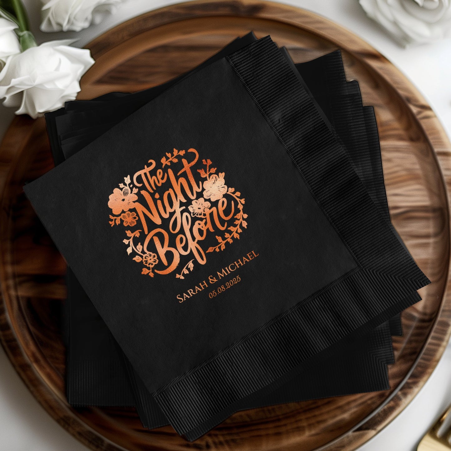 The Night Before Personalized Event Napkins product type